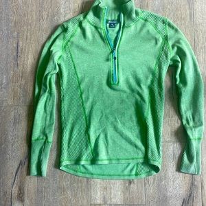 Eddie Bauer Lime green pullover sweater